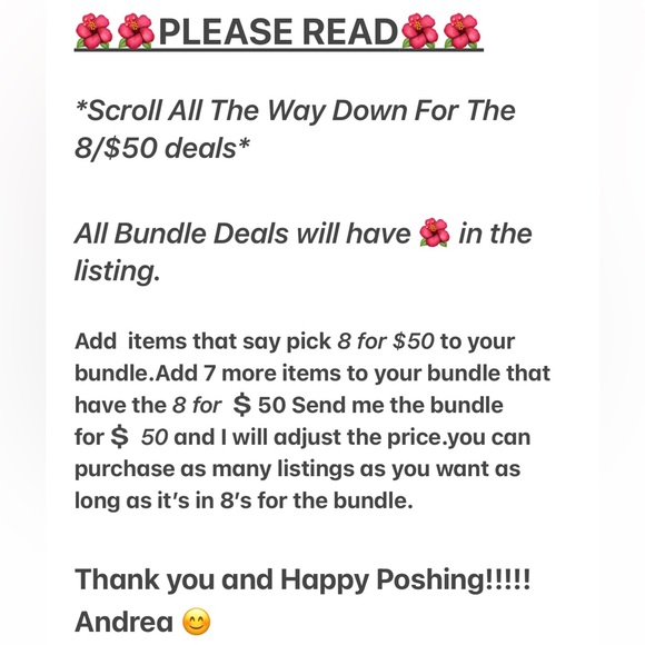 Scroll down for makeup and skincare.LOOK FOR THE 🌺🌺🌺 - Picture 1 of 2